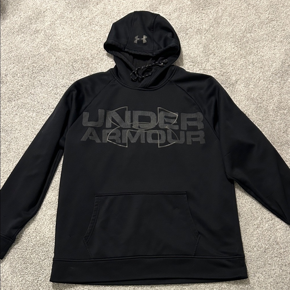 Under Armour charcoal black COLDGEAR hoodie size L